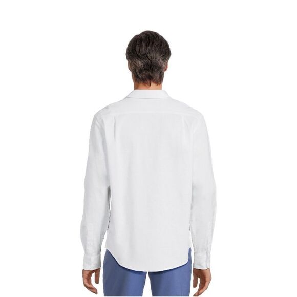 Men’s White Long Sleeve Poplin Button-Up Dress Shirt Size 3XL - Picture 7 of 7